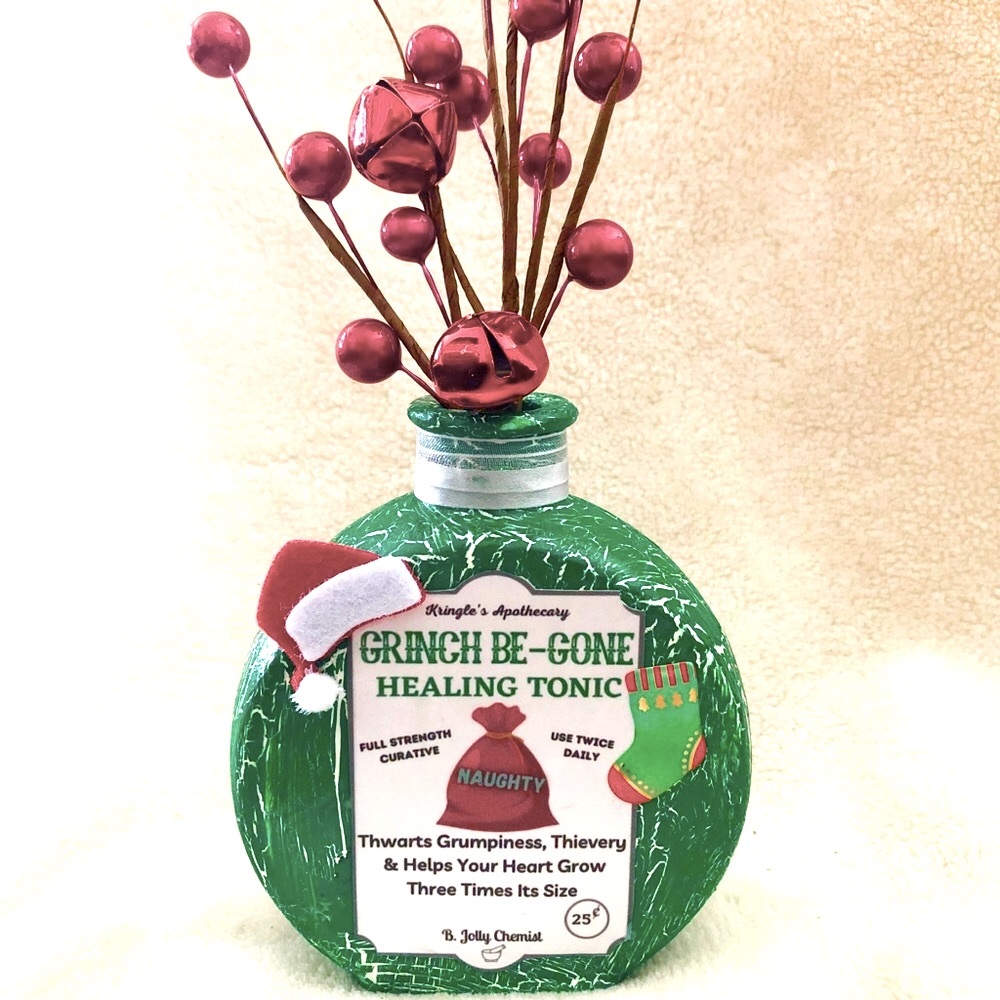 Hand-Crafted Holiday Apothecary Jar Decora…